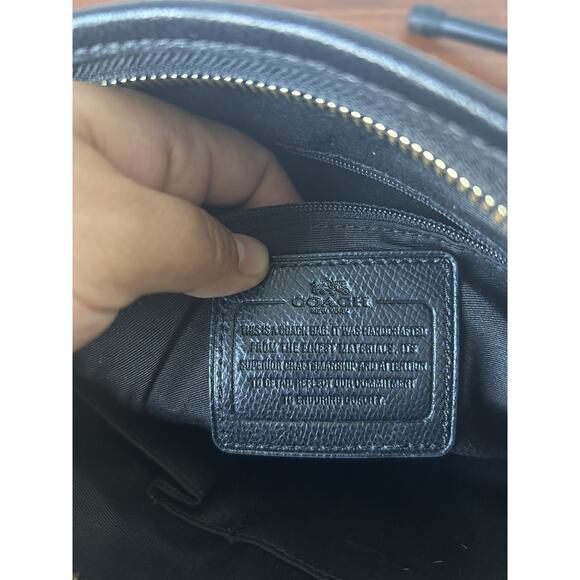 COACH F34938 Signature File Crossbody Leather Bag Brown Black CC No Hang Tag! - Picture 7 of 11